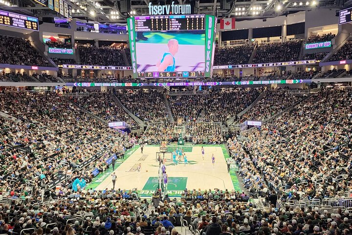 Milwaukee Bucks Basketball Game Ticket at Fiserv Forum - Photo 1 of 7